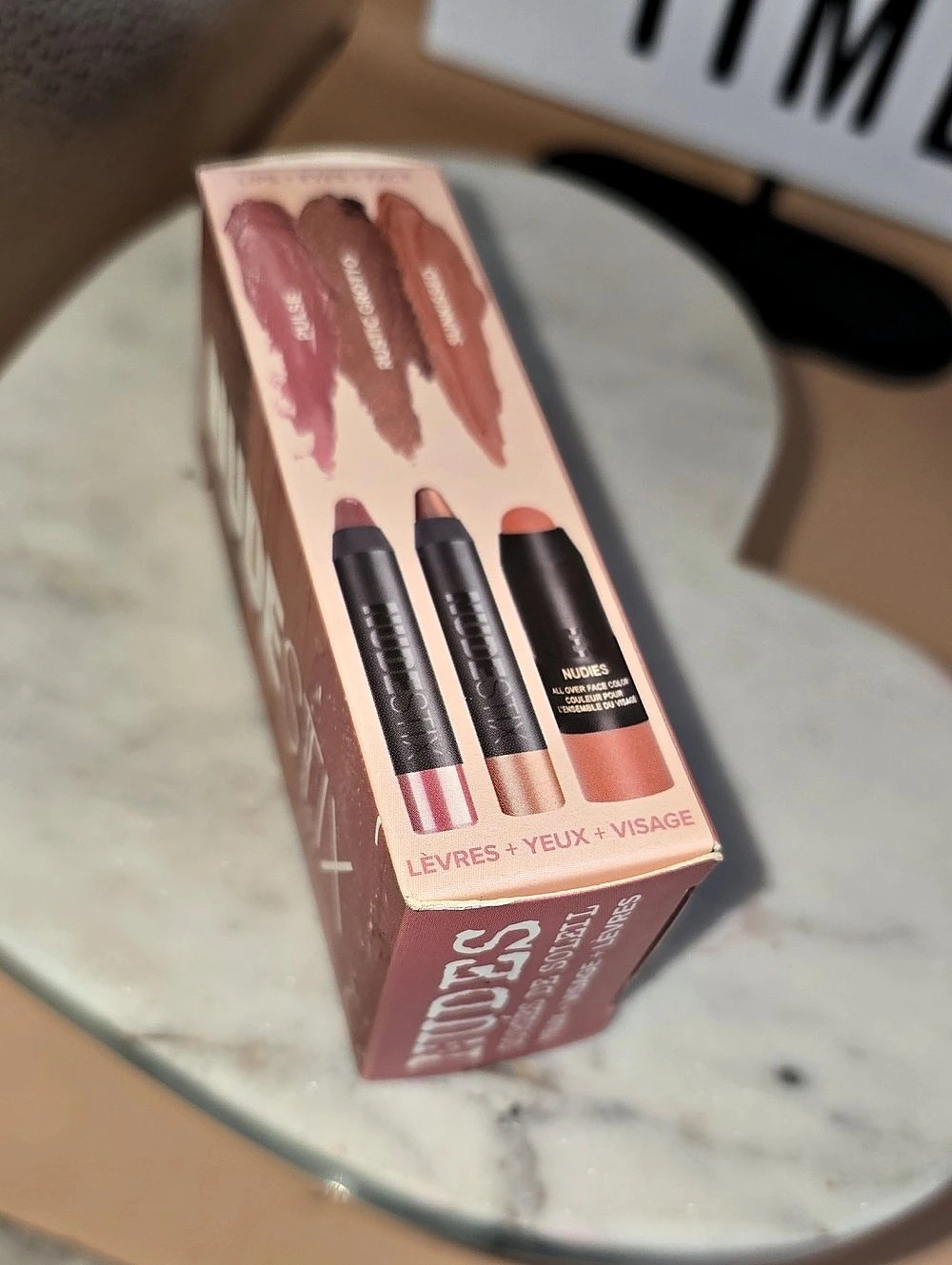 Nudestix Sunkissed Nudes Mini 3-Piece Kit Lip & Cheek Set